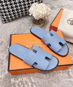 Replica Hermes Izmir Sandals in Epsom Calfskin H181403 Sky Blue 2