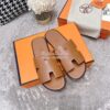 Replica Hermes Izmir Sandals in Smooth Calfskin H181403 Blanc 9