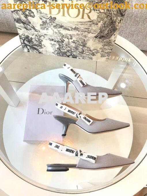 Replica Dior J'adior Ballerina Flat KCB384 Grey