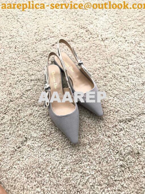 Replica Dior J'adior Ballerina Flat KCB384 Grey 3