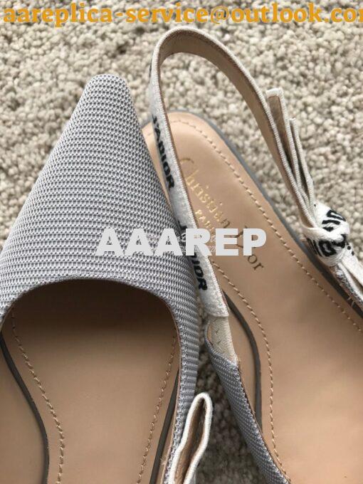 Replica Dior J'adior Ballerina Flat KCB384 Grey 5