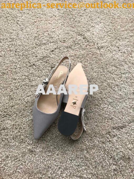 Replica Dior J'adior Ballerina Flat KCB384 Grey 9