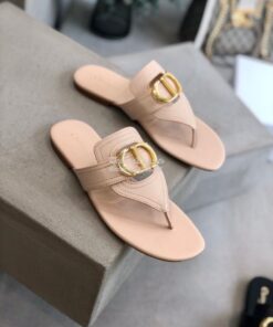 Replica Dior 30 Montaigne Flat Thong KCQ386 Nude