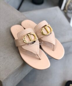 Replica Dior 30 Montaigne Flat Thong KCQ386 Nude 2