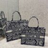 Replica Dior Book Tote bag in Gray Toile de Jouy Reverse Embroidery 17