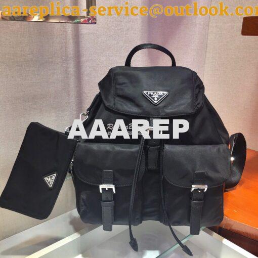 Replica Prada Medium Nylon Backpack 1BZ811 Black