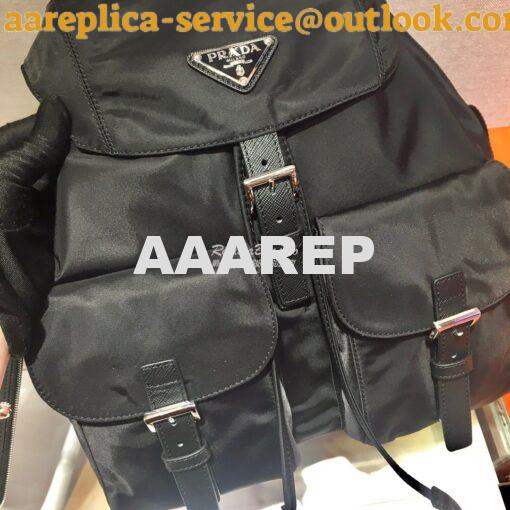 Replica Prada Medium Nylon Backpack 1BZ811 Black 3