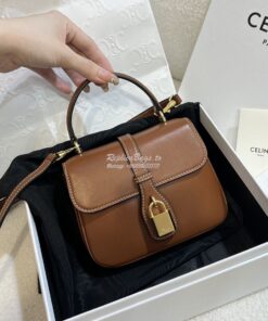 Replica Celine Mini Tabou In Smooth Calfskin 10L343 Tan