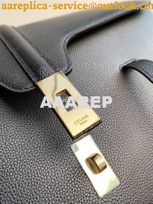 Replica Celine Medium Soft 16 Bag In Supple Grained Calfskin 195543 Bl 8