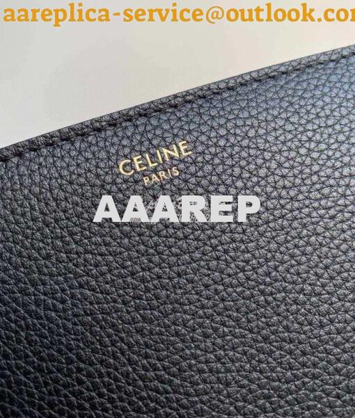 Replica Celine Medium Soft 16 Bag In Supple Grained Calfskin 195543 Bl 9