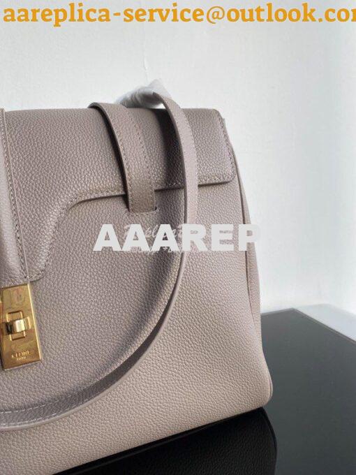 Replica Celine Medium Soft 16 Bag In Supple Grained Calfskin 195543 Pe 4