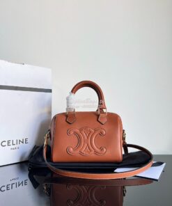 Replica Celine Small Boston In Smooth Calfskin 113773 Tan