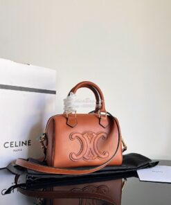 Replica Celine Small Boston In Smooth Calfskin 113773 Tan 2