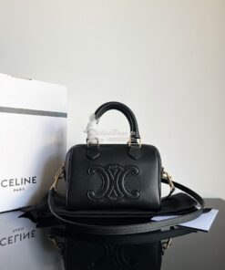 Replica Celine Small Boston In Smooth Calfskin 113773 Black