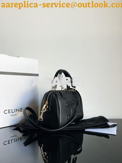 Replica Celine Small Boston In Smooth Calfskin 113773 Black 3