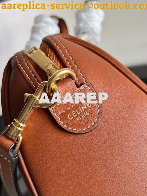 Replica Celine Small Boston In Smooth Calfskin 113773 Tan 11