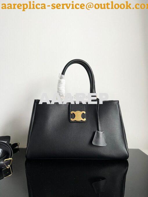 Replica Celine Medium Appoline Bag In Supple Calfskin 114963 Black