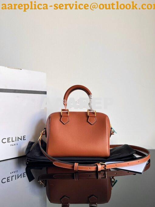 Replica Celine Small Boston In Smooth Calfskin 113773 Tan 15