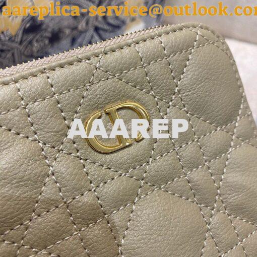 Replica Dior Caro Multifunctional Pouch Beige Supple Cannage Calfskin 3