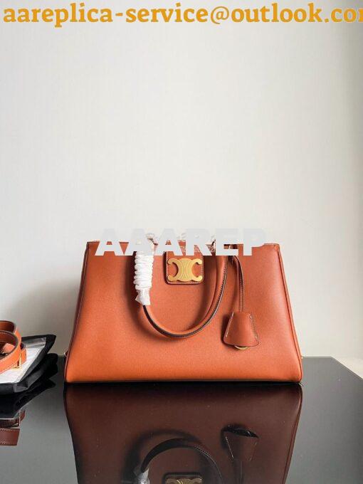 Replica Celine Medium Appoline Bag In Supple Calfskin 114963 Tan 3