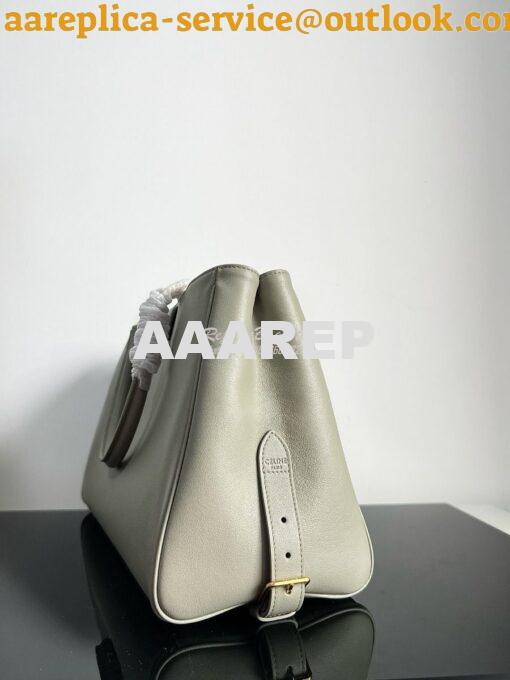 Replica Celine Medium Appoline Bag In Supple Calfskin 114963 Green Cla 5