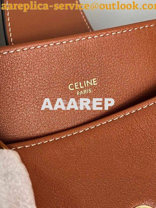 Replica Celine Medium Appoline Bag In Supple Calfskin 114963 Tan 15