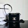 Replica Celine Small Bucket Cuir Triomphe In Striped Textile And Calfs 17