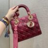 Replica Dior Medium Lady D-lite Bag Pink D-Stripes Embroidery 10