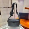 Replica Prada Satin Handbag with Decoration 1BA253 Black 11