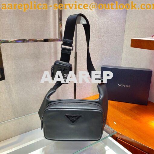 Replica Prada Leather Shoulder Bag 2VH127