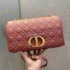 Replica Dior Large Caro Bag Soft Cannage Calfskin M9243 Ros Des Vents 9