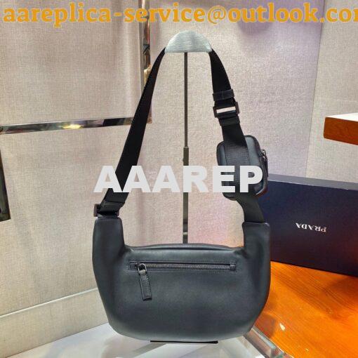 Replica Prada Leather Shoulder Bag 2VH127 4