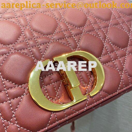 Replica Dior Large Caro Bag Soft Cannage Calfskin M9243 Pink Gradient 2