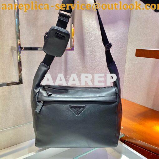 Replica Prada Leather Shoulder Bag 1VH125