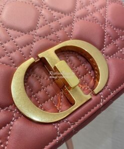 Replica Dior Small Caro Bag Soft Cannage Calfskin M9241 Pink Gradient 2