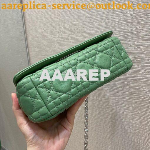 Replica Dior Small Caro Bag Soft Cannage Calfskin M9241 Avocado Green 4