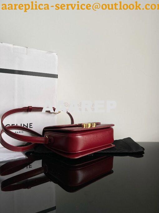 Replica Celine Triomphe Bag Shiny Calfskin Carmin 12