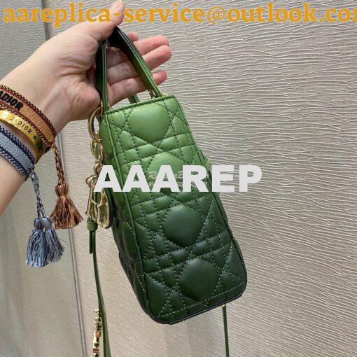 Replica Dior Lady Dior My ABCdior Bag Avocado Gradient Cannage Lambski 5