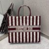 Replica Dior Book Tote Blue D-Stripes Embroidery Canvas Bag 12