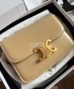 Replica Celine Triomphe Bag Soft Yellow 2