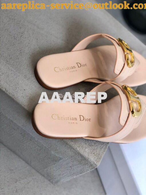 Replica Dior 30 Montaigne Flat Thong KCQ386 Nude 5