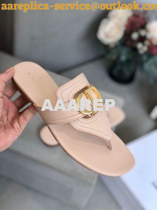 Replica Dior 30 Montaigne Flat Thong KCQ386 Nude 6