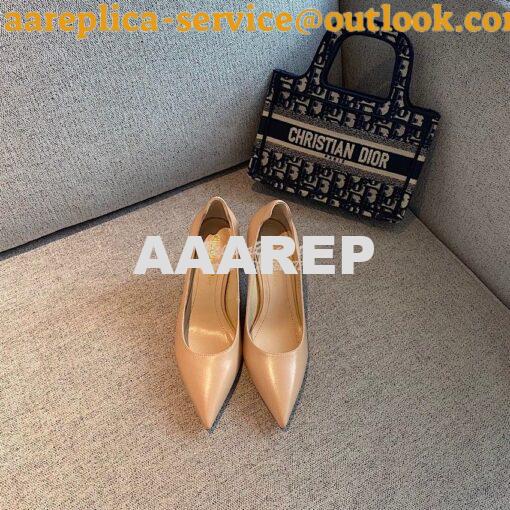 Replica Dior D-Moi Pump Nude Lambskin KDP487