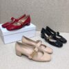 Replica Dior Mary Jane Ballet Pump Patent Calfskin KCB651 Red 9