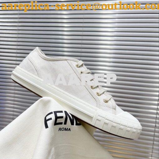 Replica Fendi Domino FF fabric low-tops Sneakers Men Female 7E1553 13