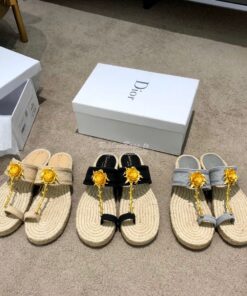 Replica Dior Jardin Thong Sandal KCQ417 Beige