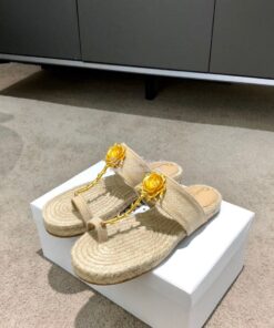 Replica Dior Jardin Thong Sandal KCQ417 Beige 2