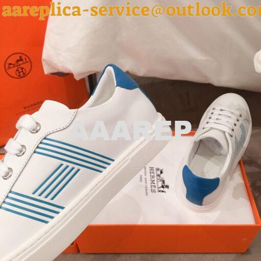 Replica Hermes Avantage Sneaker Male/ Female H201114 Blue 8