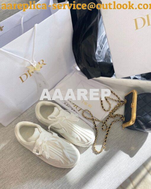 Replica DiorID Sneaker White Rubber and Calfskin KCK278 4