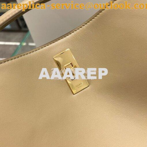 Replica Celine Bucket 16 In Smooth Calfskin 195573 Beige 4